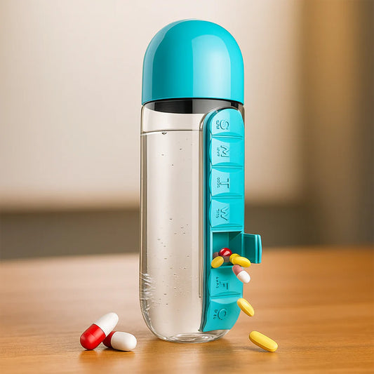 Multi Use Pill & Water Bottle