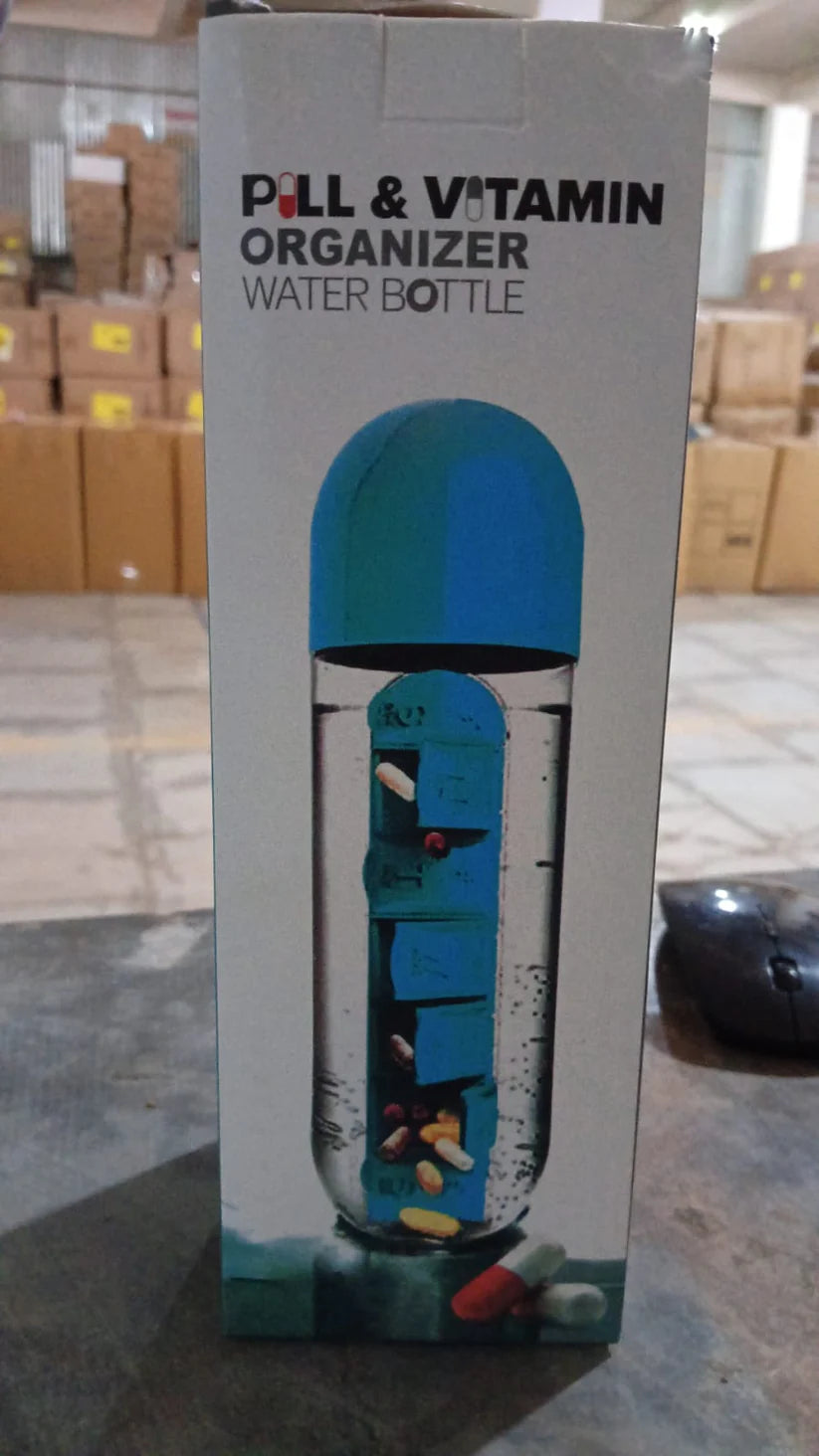 Multi Use Pill & Water Bottle