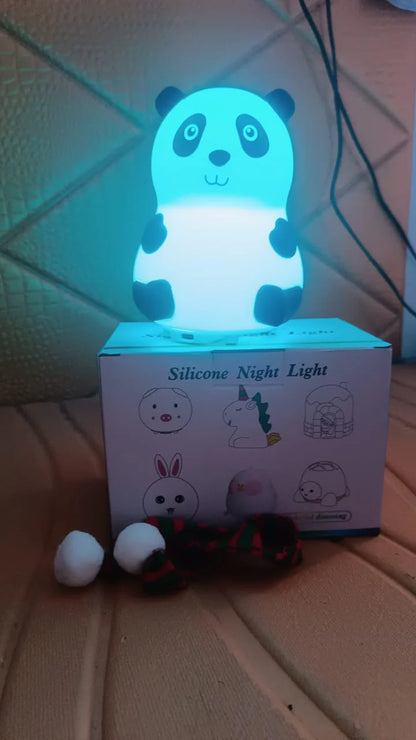 Panda LED Silicon Lamp